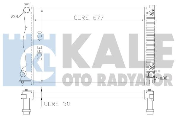 KALE OTO RADYATÖR Радиатор, охлаждение двигателя 353200